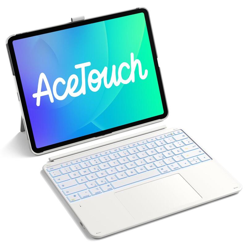 Inateck Keyboard Ace Touch Ipad 13" Compatible Qwertz Blanco