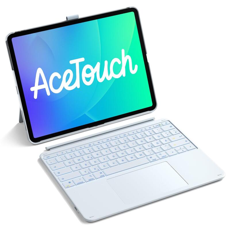 Inateck Keyboard Ace Touch Ipad 13" Compatible Qwertz Blue