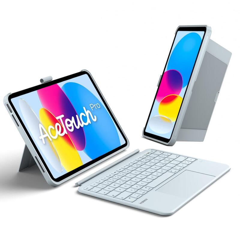 Inateck Keyboard Funda Para Ipad 10" Qwertz Blue