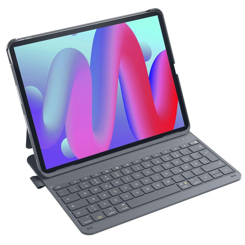 Inateck Keyboard Ipad Air 13"Pro 12,9" Compat.Qwertz Gray