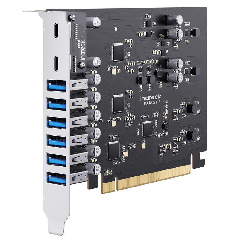 Inateck Pcie Kart Usb 3.2 G2, 2 Usb C, 6 Usb A Ports 16 Gbps