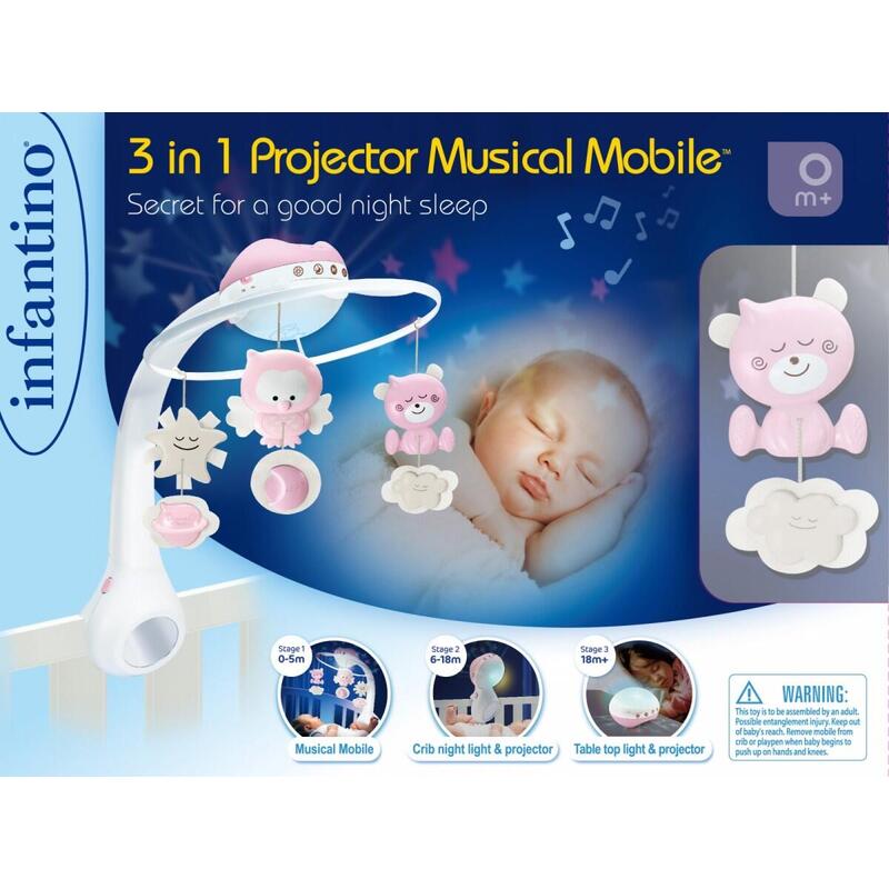 Infantino Music Box 3in1 Rosa