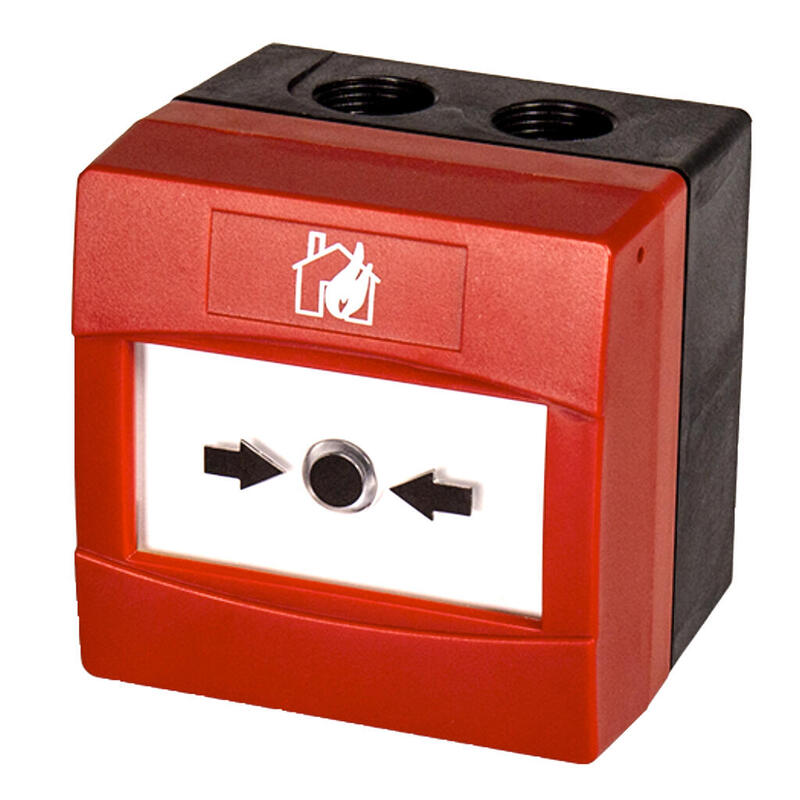 Inim Ec0012e Pulsador Exterior Analógico Rearmable Estanco Con Aislador Ip67