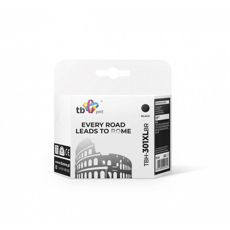 %Ink For Hp Dj1050/2050 Tbh-301xlbr Bk Rem.