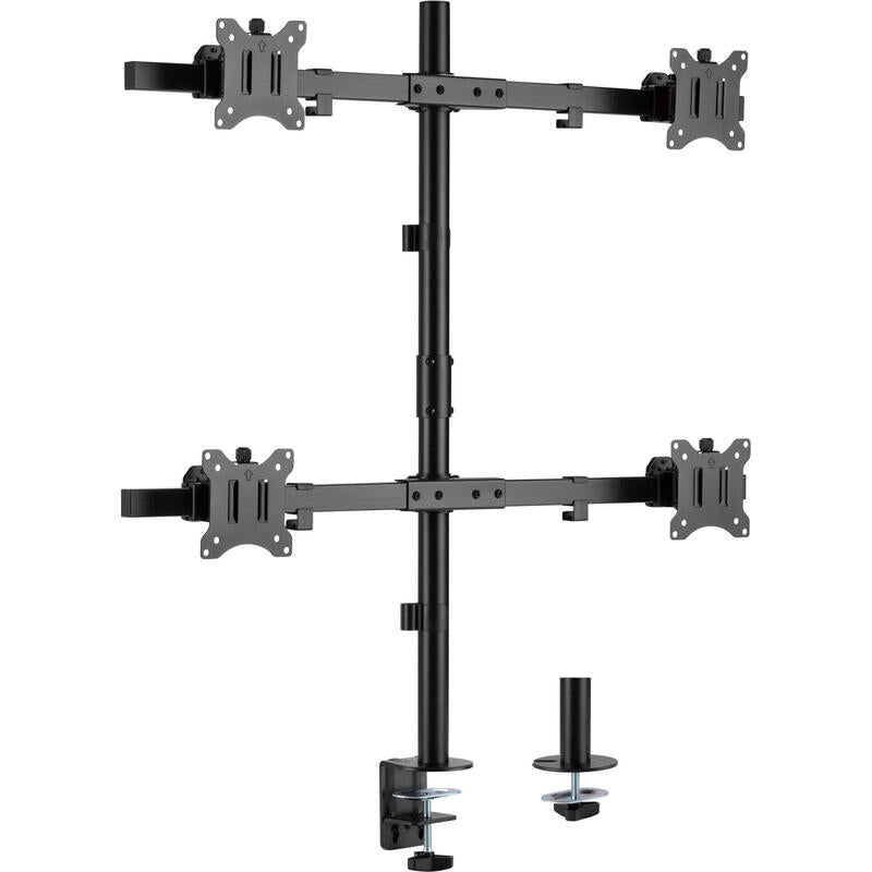Inline® Desk Bracket For 3x Tv / Led / Tft Display Up A 81cm 32" Max. 7kg