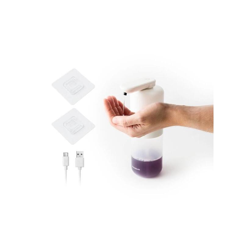 Innovagoods Bitesap Dipensador De Jabon Liquido Automatico - Bateria 1200mah - Deposito De 350ml - Ipx5 - Recargable -