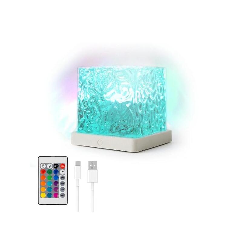Innovagoods Boralamp Proyector De Auroras Boreales - Autonomia 120min - Cable Usb-C - Bateria 1200mah - Luz Led Rgb -