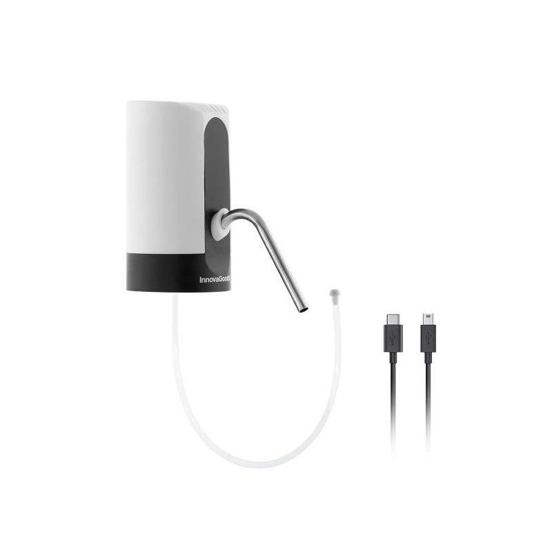 Innovagoods Dispensador De Agua Automatico - Libre De Bpa - Recargable Usb - Compatible Con Garrafas - Incluye