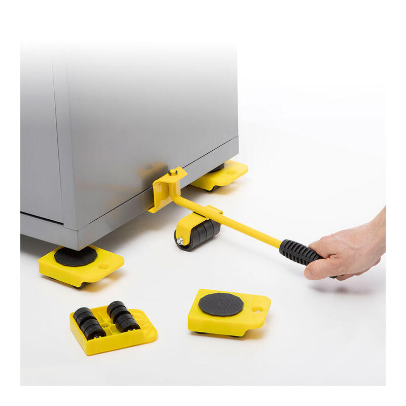 Innovagoods Heaveasy Herramienta De Elevacion Y Transporte De Cargas Hasta 200kg - Ruedas 360⺠- Mango Antideslizante