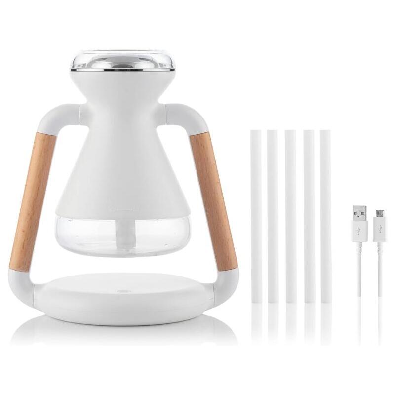 Innovagoods Misvolt Humidificador Difusor De Aromas 3 En 1 - Cargador Inalambrico - Deposito De 230ml - Silencioso -