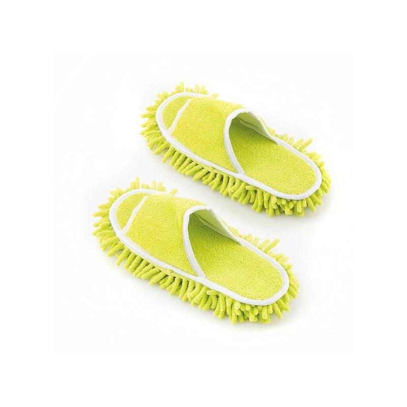 Innovagoods Mop&Go Zapatillas Mopa - Suelas Con Velcro Extraibles - Facil Limpieza - Talla Unica 35-43 - Unisex -