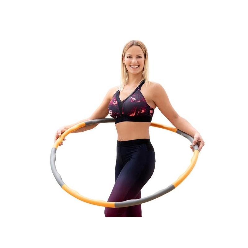 Innovagoods O-Waist Aro De Fitness Desmontable - Recubierto De Espuma - Multideporte - Diametro Ajustable -