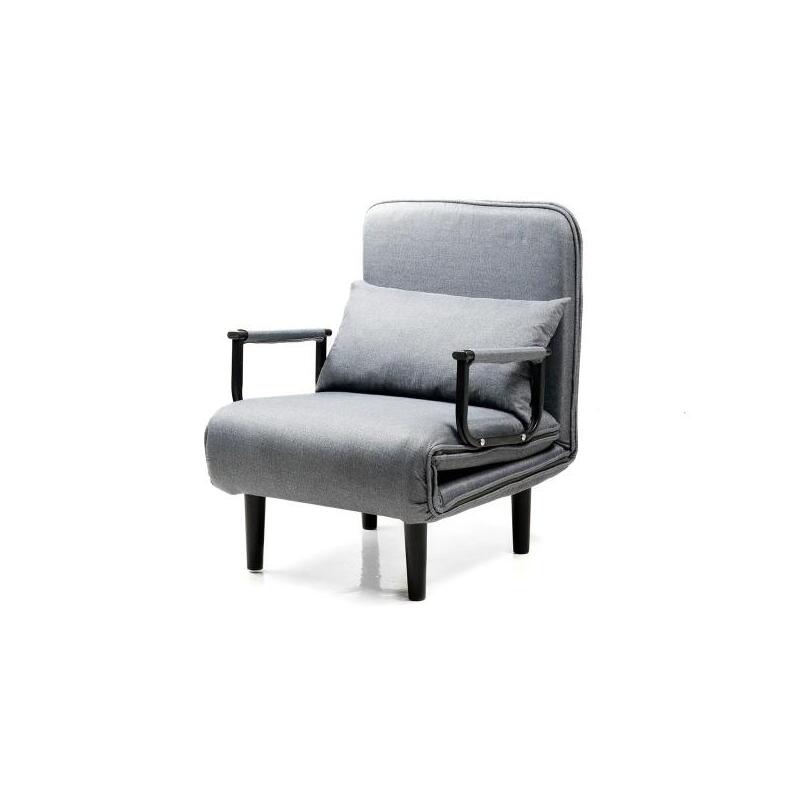 Innovagoods Softfa Sofa Cama Individual 4 En 1 - Soporta Hasta 150kg - Respaldo Reclinable - Plegable - Multifuncion -