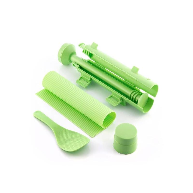 Innovagoods Suzooka Set De 3 Piezas Para Sushi - Libre De Bpa - Incluye Esterilla - Facil De Limpiar - Incluye