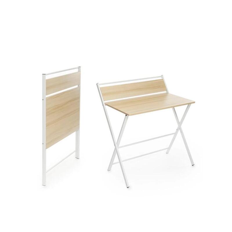 Innovagoods Tablezy Escritorio Plegable Con Estante - Facil De Transportar Y Guardar - Soporta Hasta 50kg - Facil