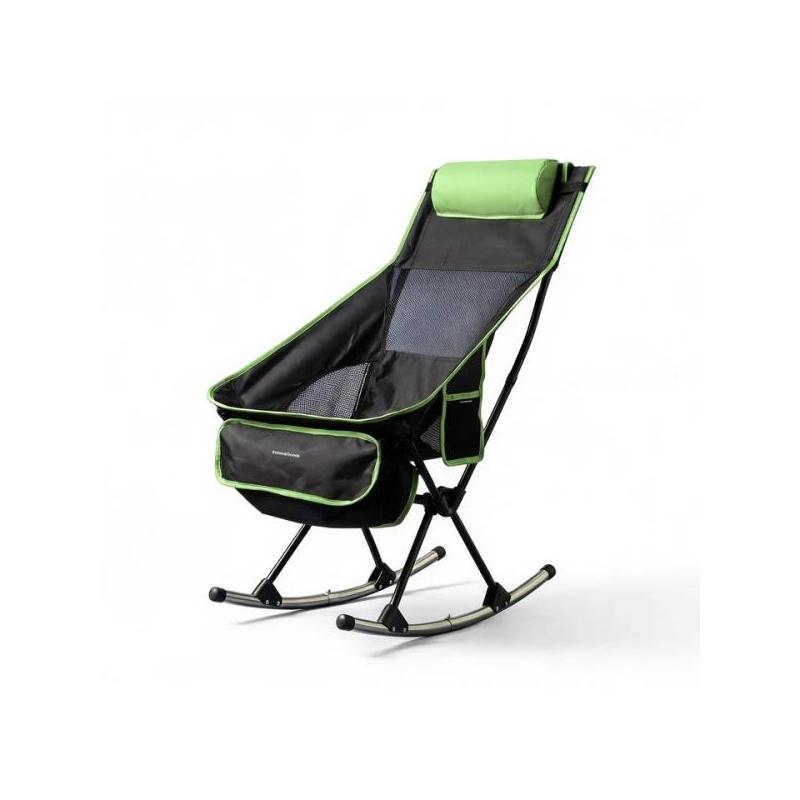 Innovagoods Trillow Silla Mecedora De Camping 2 En 1 Plegable - Soporta 120kg - Bolsillo Lateral - Bolsa De Transporte
