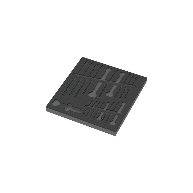 Inserto De Espuma Wera 9831 Para 6003 Joker Set 1, Vacío Negro/Gris, Para Carro De Taller Tool Rebel 5137331001