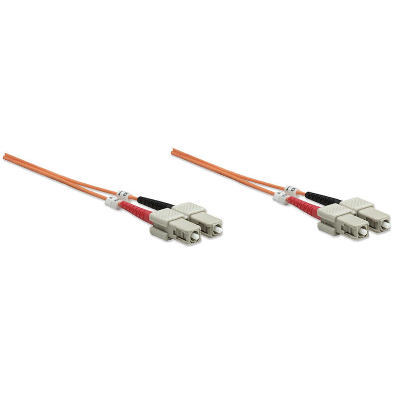 Intellinet 3m Sc/Sc Cable De Fibra Optica Om1 Naranja