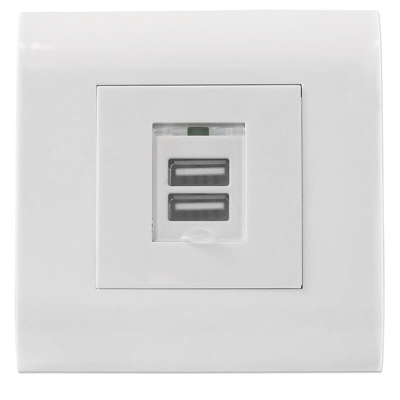 Intellinet 772211 Toma De Corriente Usb A Blanco