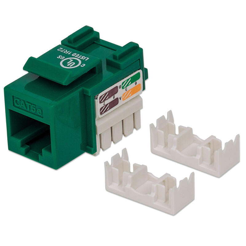 Intellinet Cat5e Keystone Jack Verde Utp Punch-Down