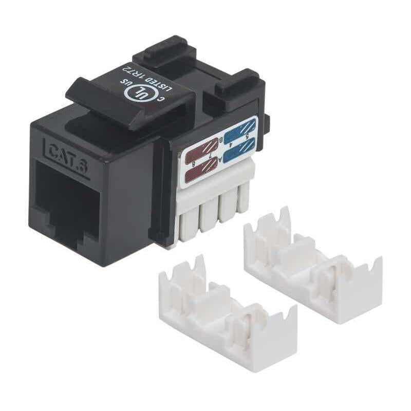 Intellinet Cat6 Keystone Jack Utp Negro Punch-Down