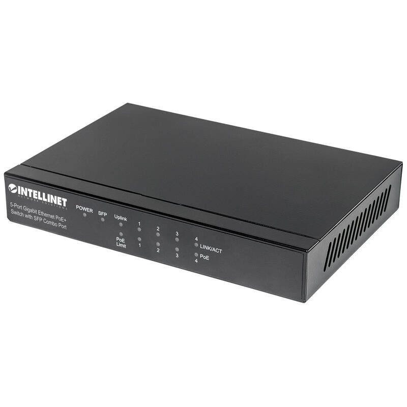 Intellinet Switch 5-Port Gigabit Poe+ Desktop 4xsfp