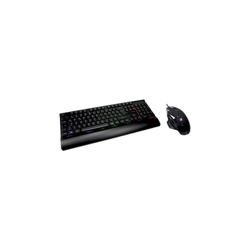 Inter-Tech Kc-3000, Conjunto De Escritorio Negro, De-Layout 88884129