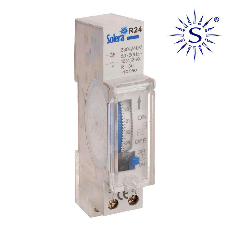 Interruptor Horario 24 Horas Analogico (Retractilado) Solera R24