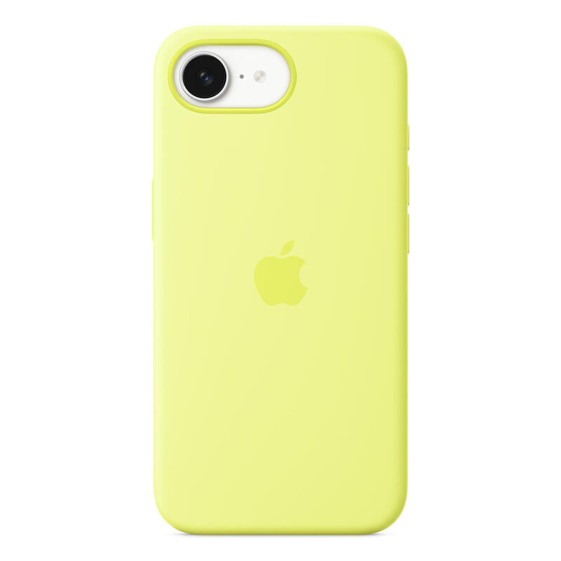Iphone 16e Silicone Case Neon Yellow