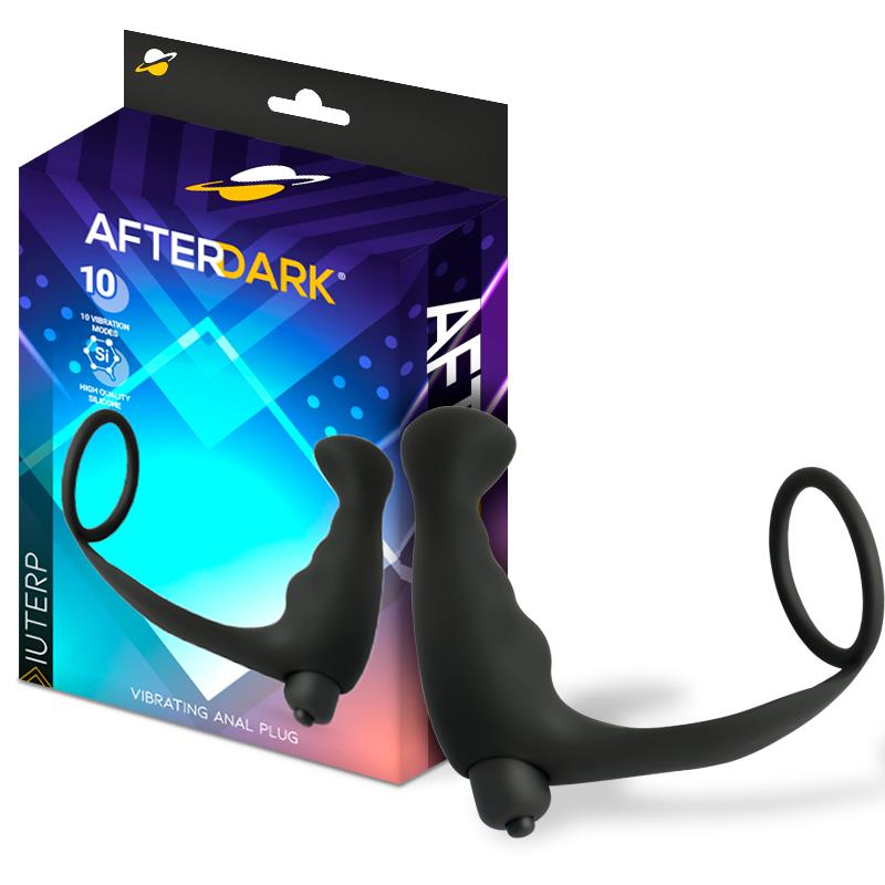 Iuterp Plug Anal Con Vibración Y Anillo Para El Pene