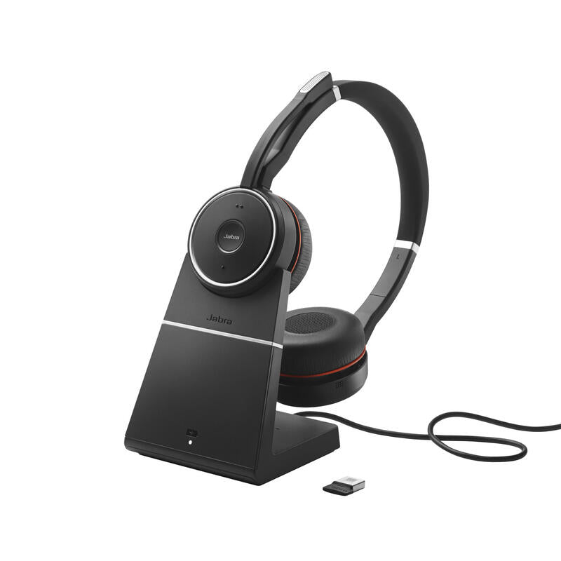 Jabra Evolve 75+ Uc Stereoauricularen Orejabluetoothinalmbricocancelacin De Sonido Activousb