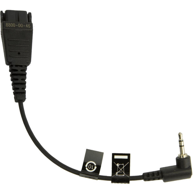 Jabra Gn1210 Cable De Auriculares Desconexión Rápida A Un Teléfono Sub-Mini De 2,5 Mm (M)