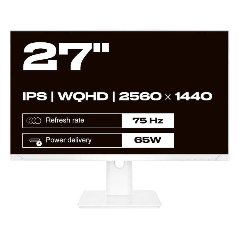 Japannext 68,5cm Jn-Ips270wqhd75f-C65w-Hsp-W Hdmi Dp Wqhd
