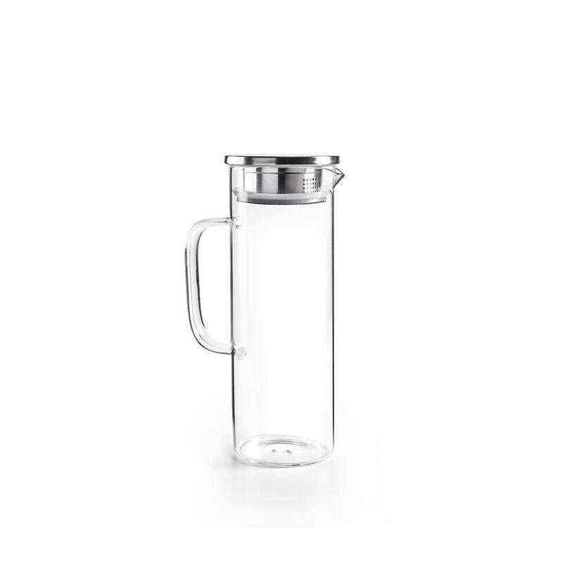Jarra De Borosilicato Y Acero Inoxidable Para Nevera 1,1 L