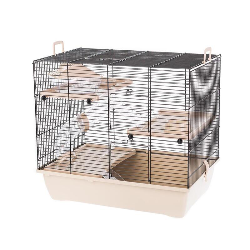 Jaula Para Un Hamster Inter-Zoo Pinky 3 Zinc Beige