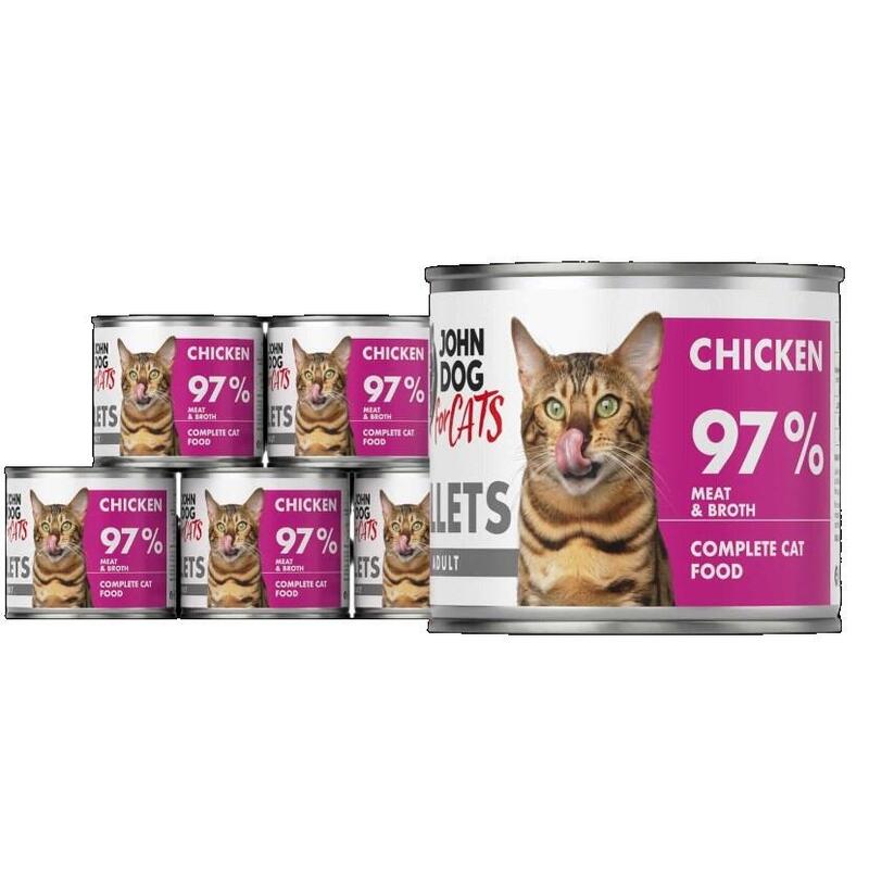 Jd For Cats Dorosly Kurczak Filety Karma Mokra 140g*6