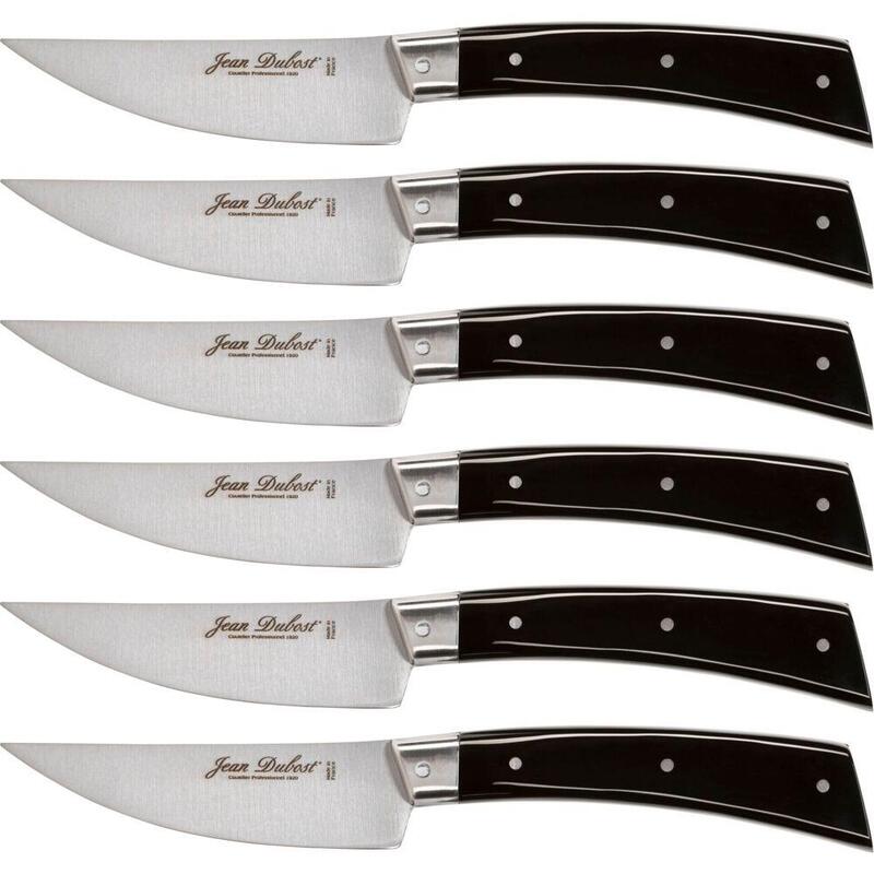 Jean Dubost Laguiole 6 Pcs. Steak Knife Set, Acrylic