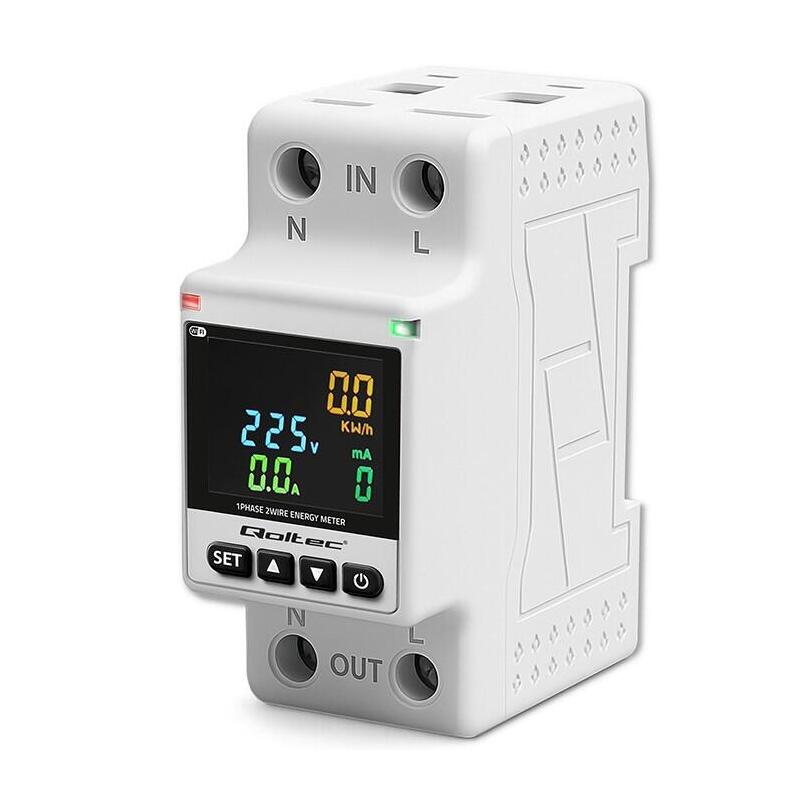Jednofazowy Elektroniczny Licznik Miernik Zuzycia Energii Din35 Zdalne Sterowanie Historia Pomiaru Wifi Tuya Smart Life