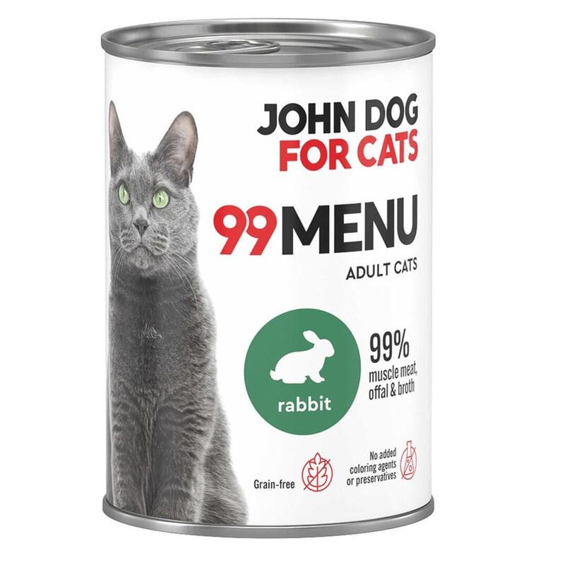 John Dog 99 Menu Dorosly Królik Karma Mokra Dla Kota 400g