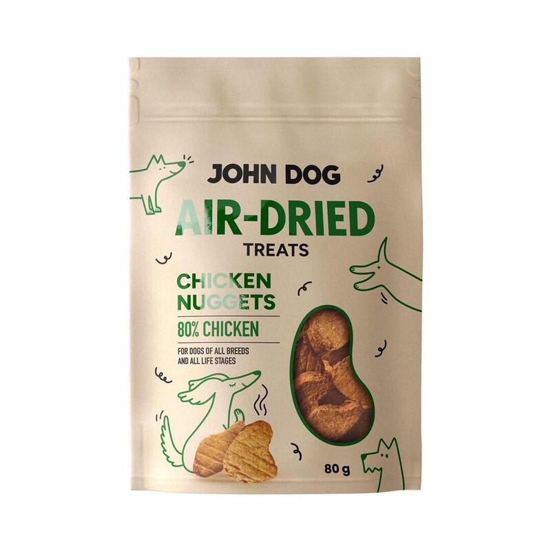 John Dog Air-Dried Chicken Nuggets - Premio Para Perros - 80g