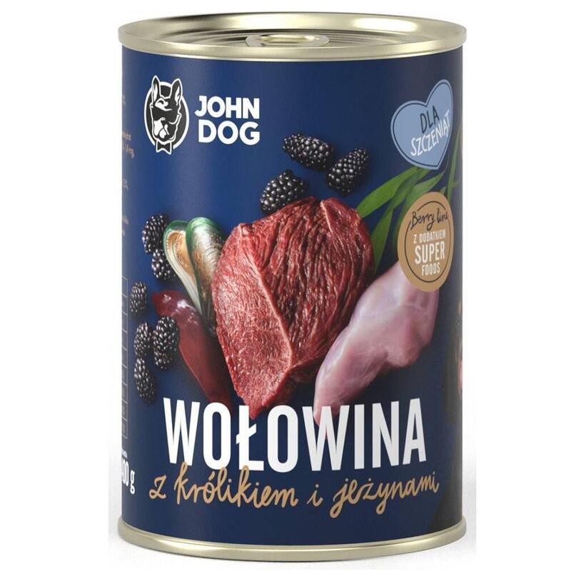 John Dog Berry Carne De Res Y Conejo Con Moras 400g