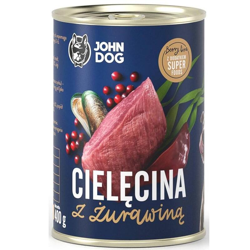 John Dog Berry Ternera Adulta Con Arándanos 800g