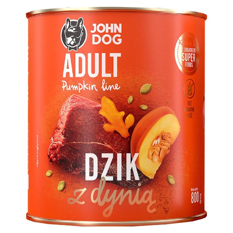 John Dog Calabaza Adulto Jabalí Con Calabaza 800g