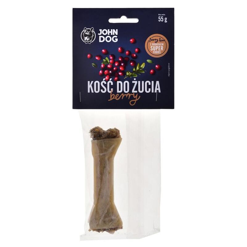 John Dog Chewing Bone Berry With Cranberry - Masticable Para Perros - 12 Cm