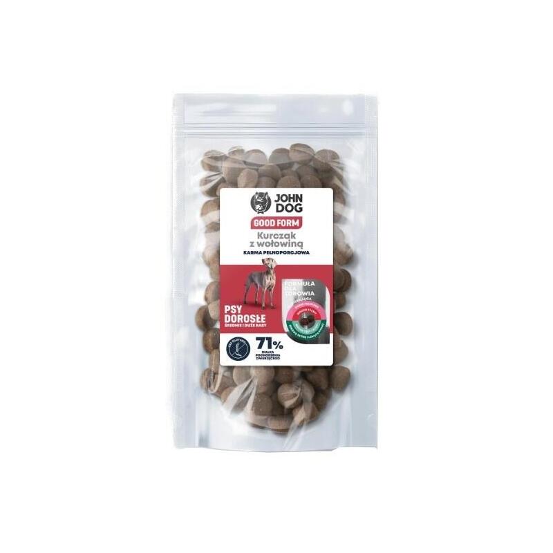 John Dog Good Form Adult Chicken With Beef - Alimento Seco Para Perros - 120 G