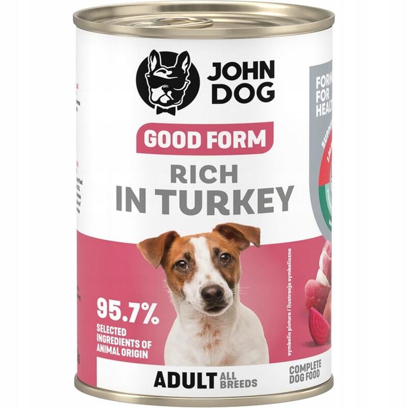 John Dog Good Form Dorosly Indyka Karma 400g
