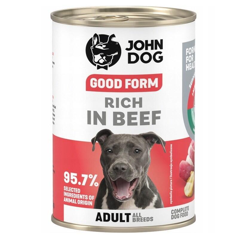John Dog Good Form Dorosly Wolowine Karma 400g