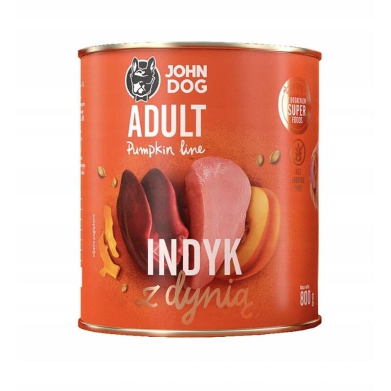 John Dog Pumpkin Adult Indyk Z Dynia 800g