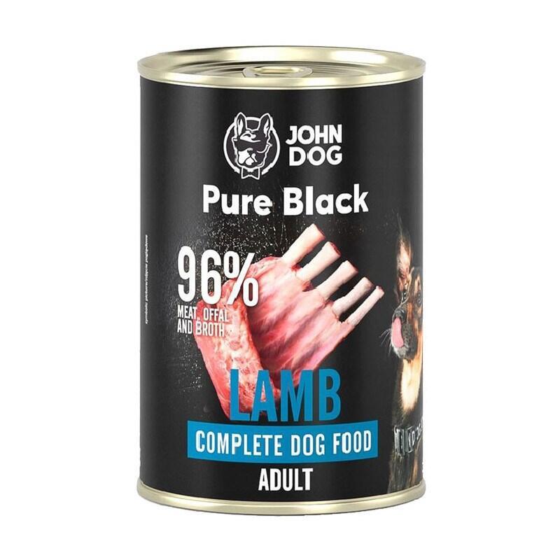 John Dog Pure Black Dorosly Jagniecina Karma Mokra Para Perro 400g