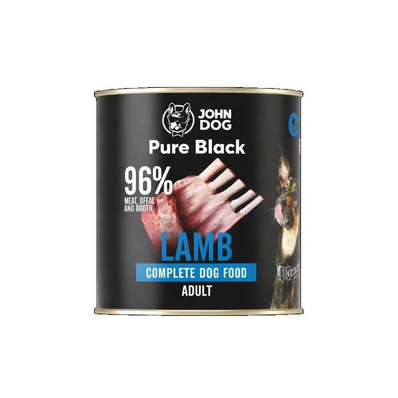 John Dog Pure Black Dorosly Jagniecina Karma Mokra Para Perro 800g